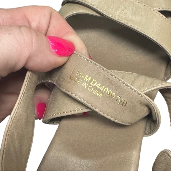 Cole Haan Women's Leather Maple Sugar Jilian Wedge Sandals EUC - Picture 10 of 10